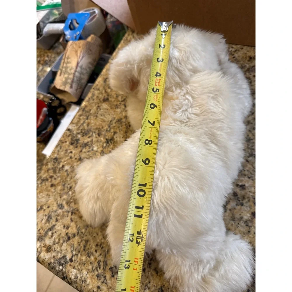 Vintage 1995 Ty Classic Fetch White Terrier Dog Plush Stuffed Animal 13 Inch